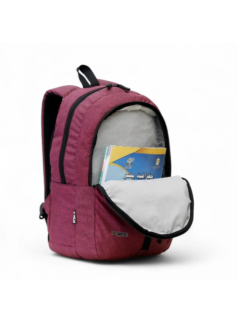 فورس حقيبة ظهر فورس – بيزيك – لون فوشيا لينن - Image 2